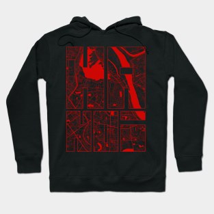 Hanoi, Vietnam City Map Typography - Oriental Hoodie